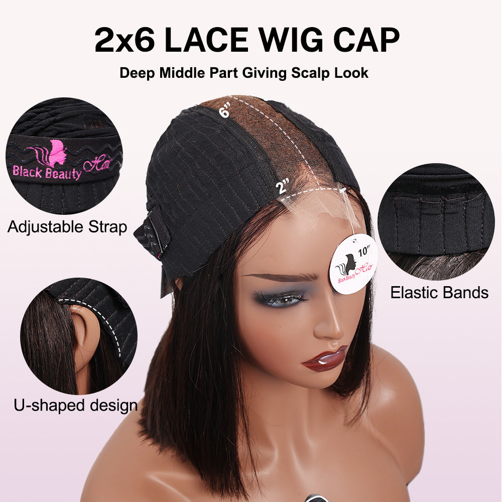 Black Beauty Hair 2×6 HD transparent lace closure Vietnam raw hair SDD  straight Wig