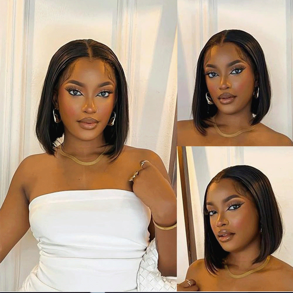 Black Beauty Hair  BBH 8×6  transparent lace closure Vietnam raw hair SDD  straight Wig