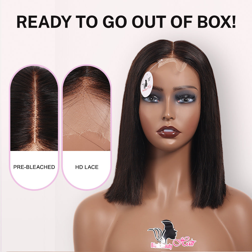Black Beauty Hair 2×6 HD transparent lace closure Vietnam raw hair SDD  straight Wig