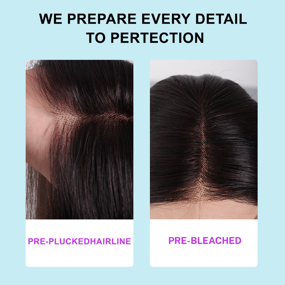 Black Beauty Hair  BBH 8×6  transparent lace closure Vietnam raw hair SDD  straight Wig