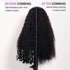 Black Beauty Hair 13X4  transparent lace  Raw Hair SDD 350% Density Funmi Wig Romance Curl Natural