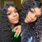 Black Beauty Hair 13X4  transparent lace  Raw Hair SDD 350% Density Funmi Wig Romance Curl Natural