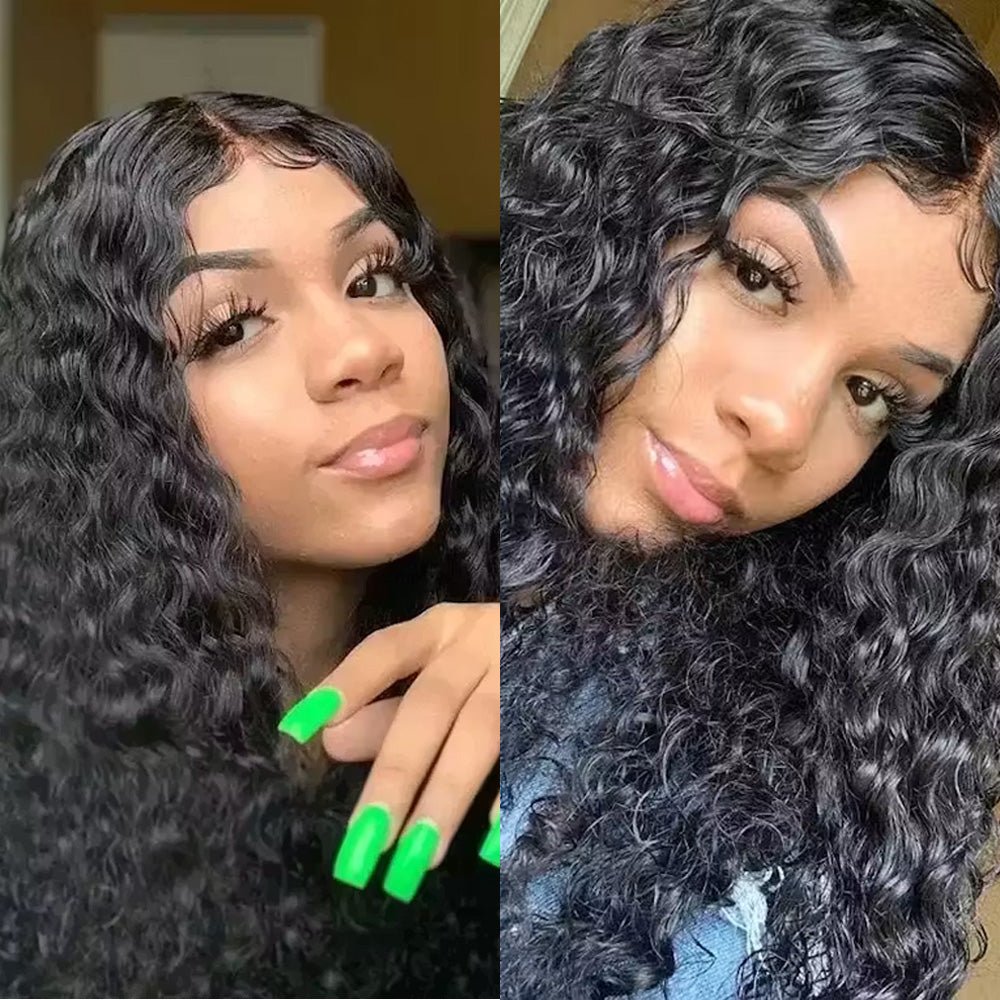 Black Beauty Hair 13X4  transparent lace  Raw Hair SDD 350% Density Funmi Wig Romance Curl Natural