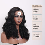 Black Beauty Hair 5x5HD lace closure Vietnamraw hair SDD Bouncy B Wig