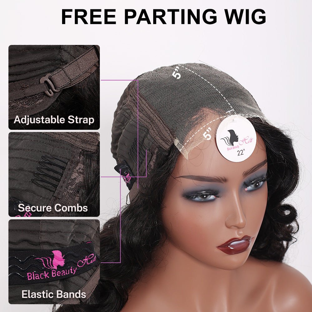 Black Beauty Hair 5x5HD lace closure Vietnamraw hair SDD Bouncy B Wig