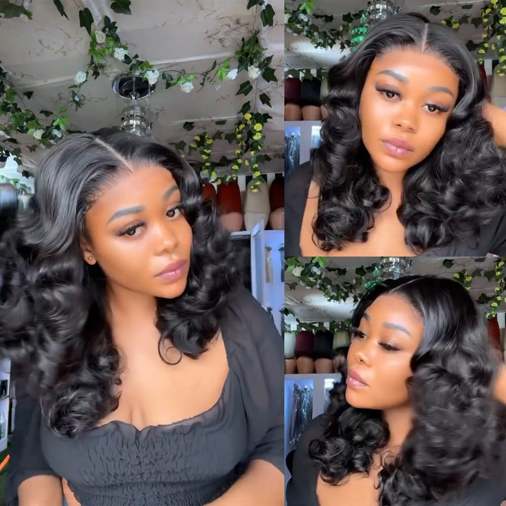Black Beauty Hair 5x5HD lace closure Vietnamraw hair SDD Bouncy B Wig