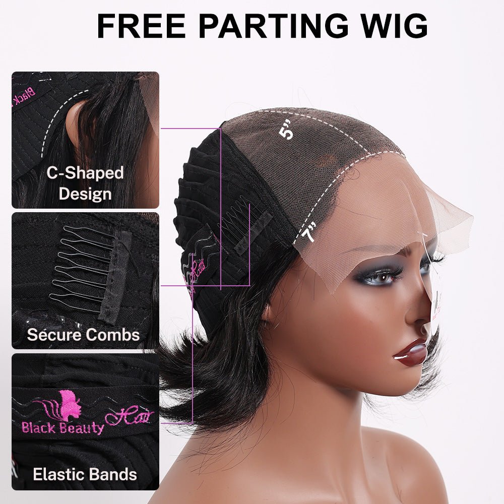 Black Beauty Hair 5x7 transparent lace closure Vietnamraw hair SDD Archy Cut Wig