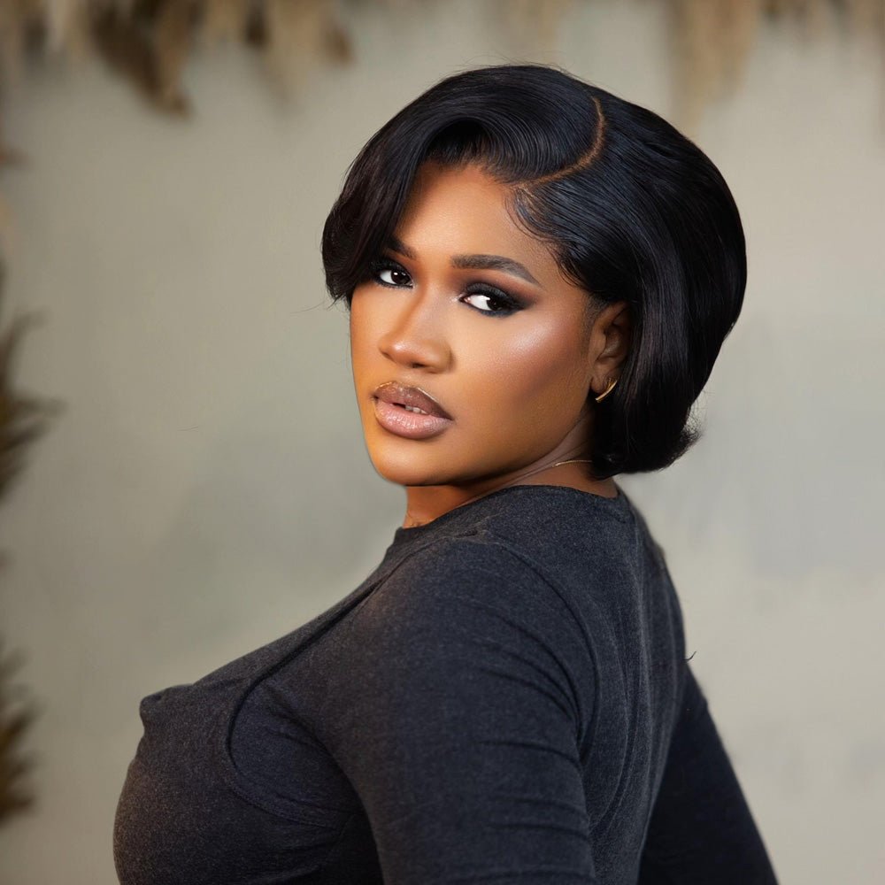 Black Beauty Hair 5x7 transparent lace closure Vietnamraw hair SDD Archy Cut Wig