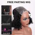 BlackBeautyHair 5×5 BBH lace closure Vietnam raw SDD 450% denisty Elan curl wig natural black