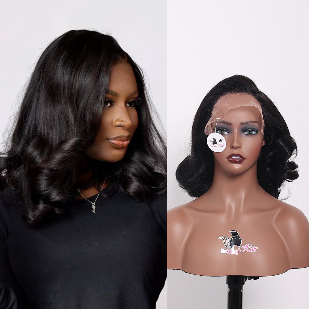 BlackBeautyHair 5X7 BOUNCY LOOSE WAVEEffortless Waves Full Volume Vague Luxe One Donor Vietnam Raw Hair SDD 450% Density Natural wig