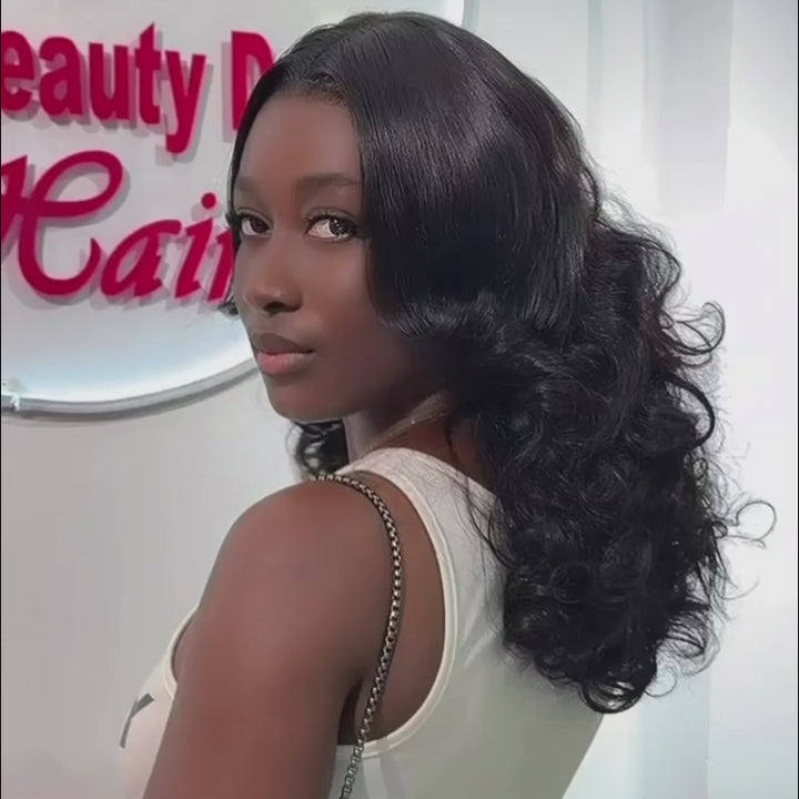 Black Beauty Hair 5x5HD lace closure Vietnamraw hair SDD Bouncy B Wig